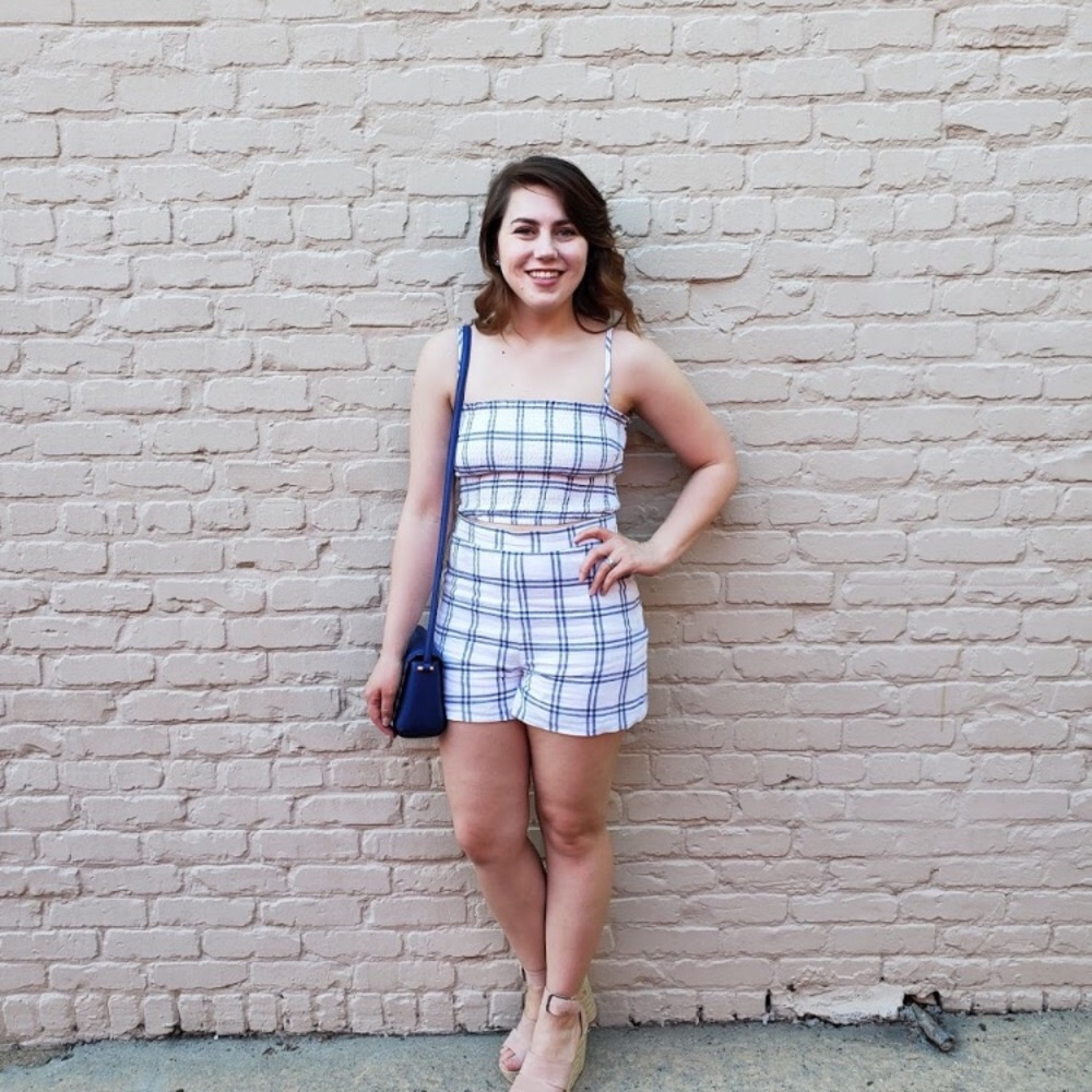 Plaid tank top *top only*